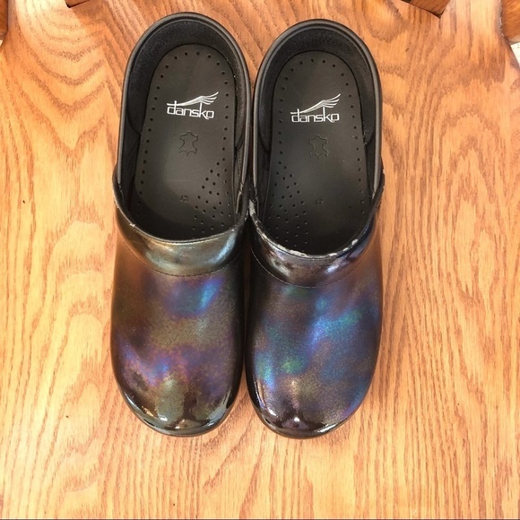 Dansko Black Iridescent Clogs, Size 42/11.5 - Picture 10 of 12